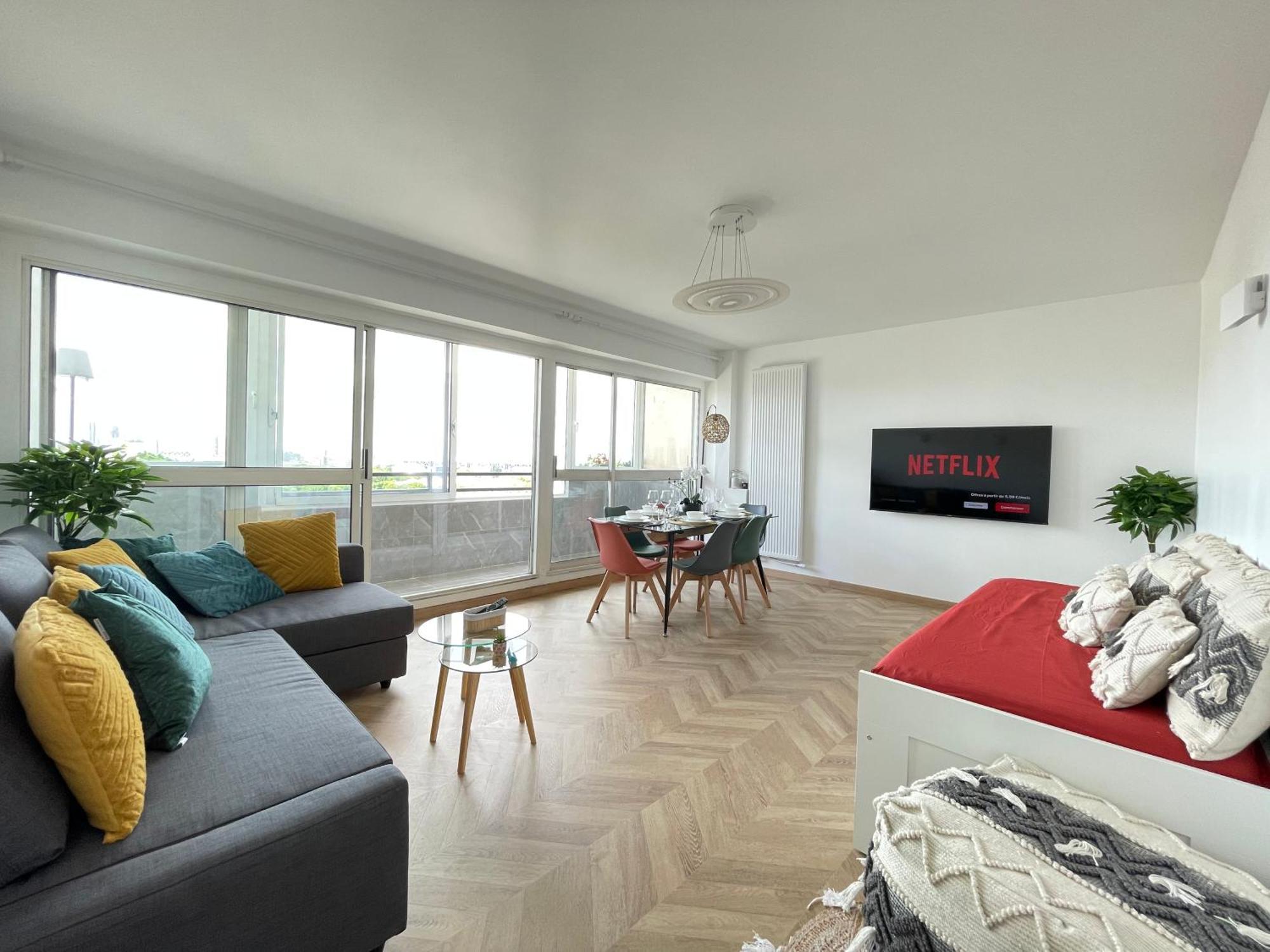 Paris Pantin Magnifique Appartement 4 Pieces De 108M2 Avec 2 Parking Interieur - Tres Cosy Pour 1 A 12 Personnes - Entierement Refait A Neuf Entire Apartment Luxurious And Warm - Pantin Paris 19 Eme Free Wifi Gratuit Екстер'єр фото